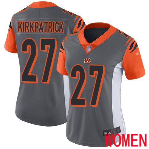 Cincinnati Bengals Limited Silver Women Dre Kirkpatrick Jersey NFL Footballl #27 Inverted Legend
